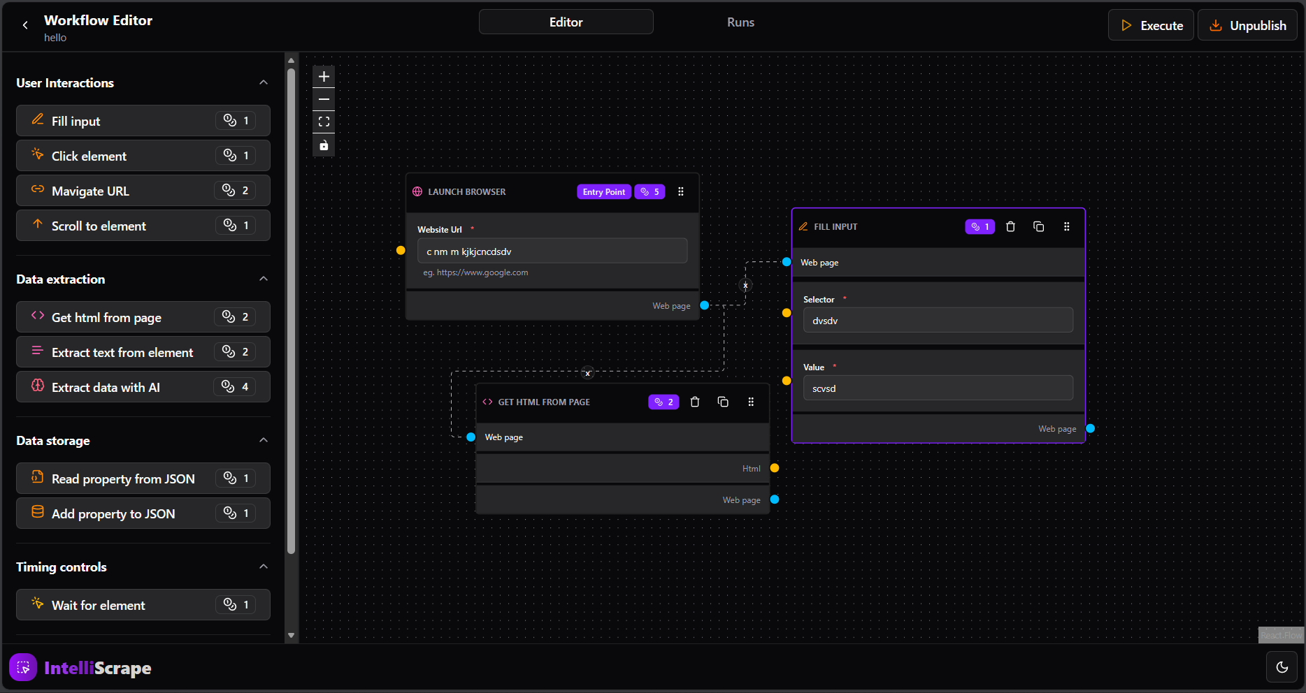 IntelliScrape preview